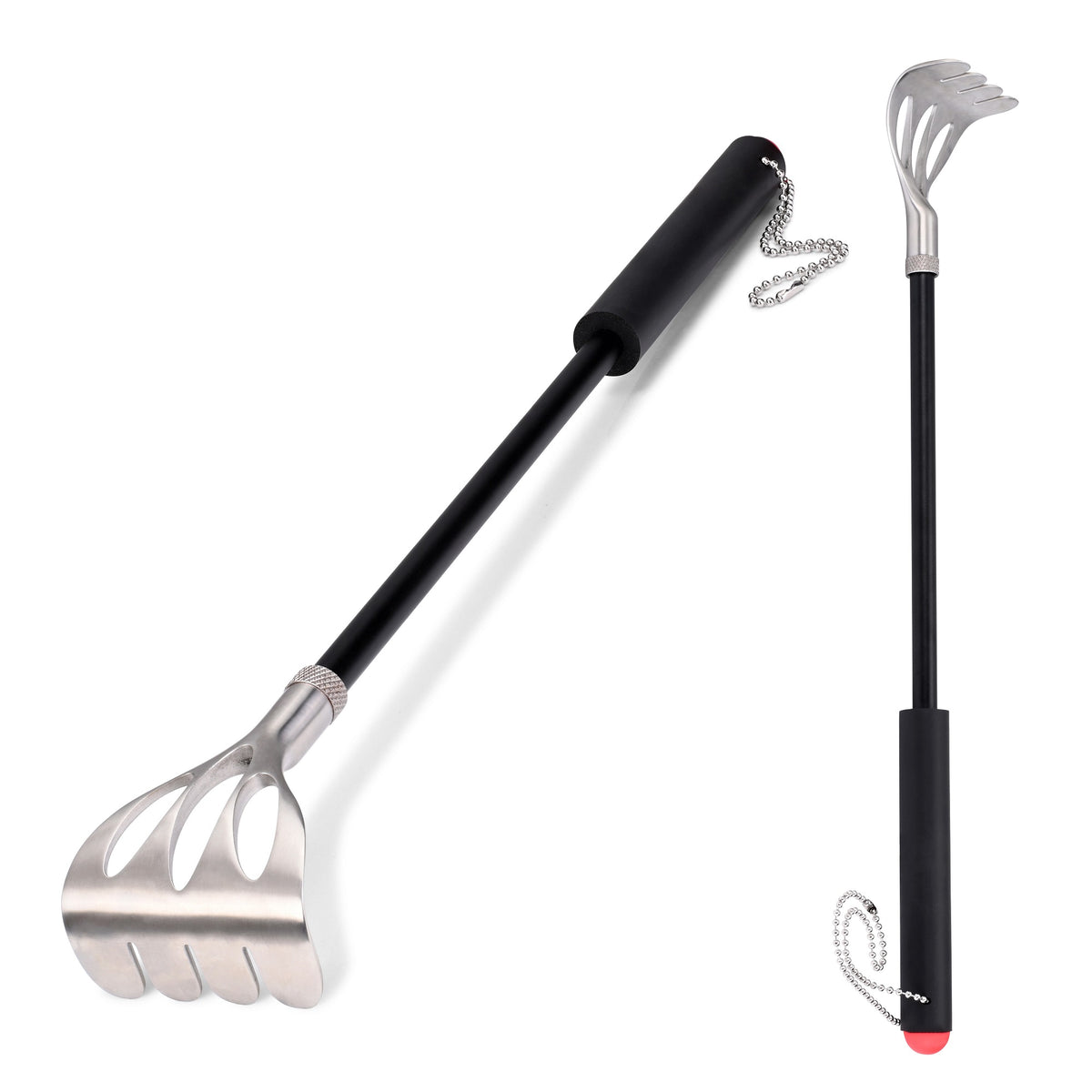 Long back scratcher for hard-to-reach areas of the back