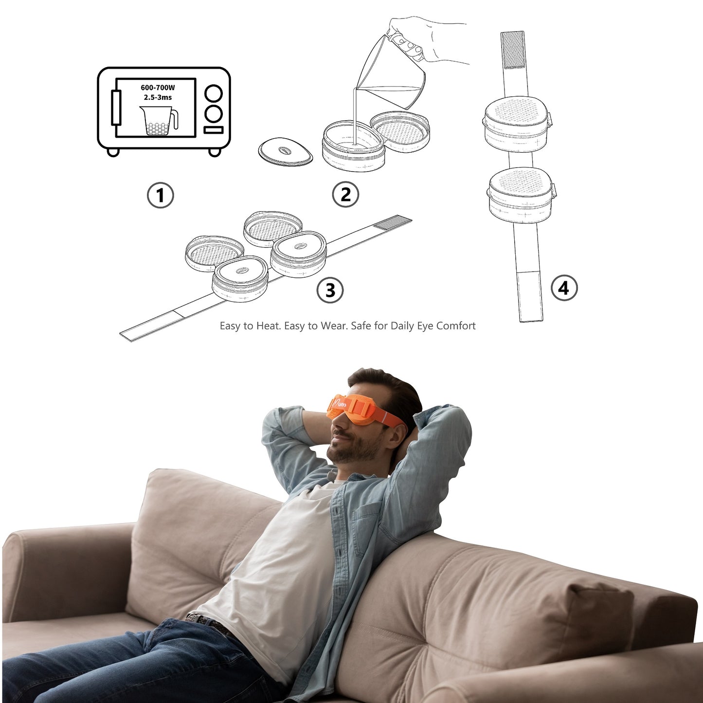 Microwavable Beeswax Heating Compress Mask｜LittleMum