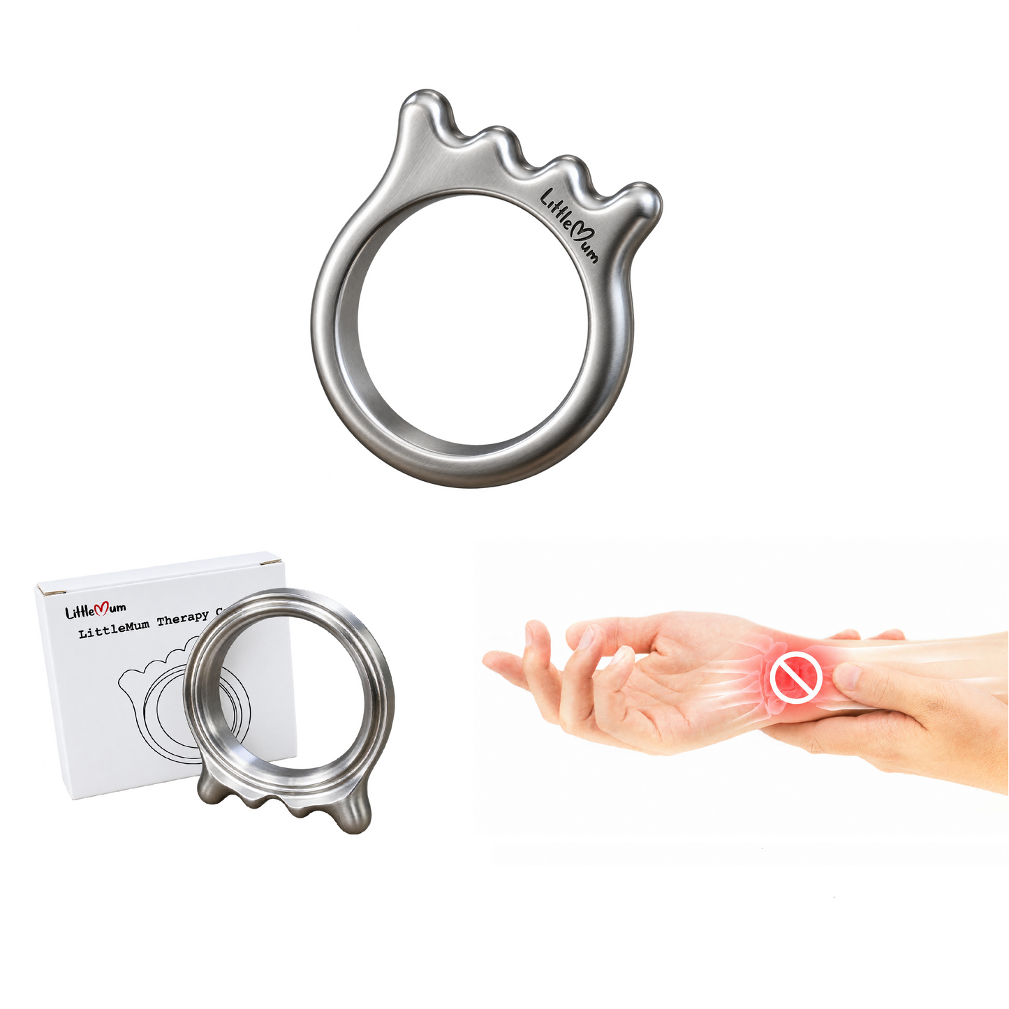 LittleMum Therapy Grip – 2-in-1 Thumb Saver & Gua Sha Tool