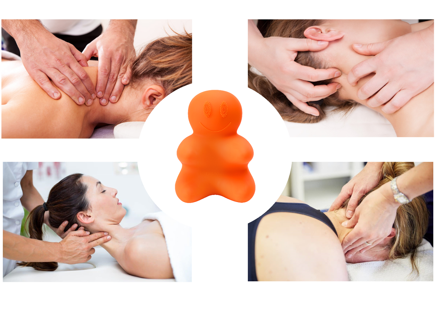 Multiple contact points for controlled body-weight self massage