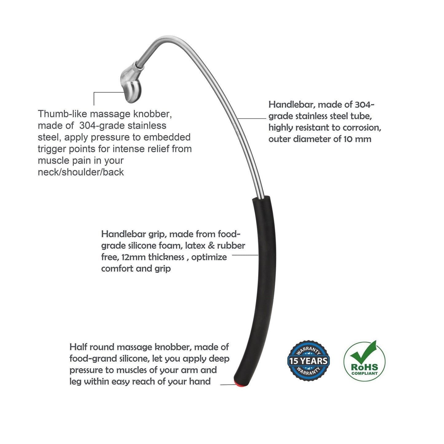 Stainless Steel Trigger Point Massage Hook |LittleMum
