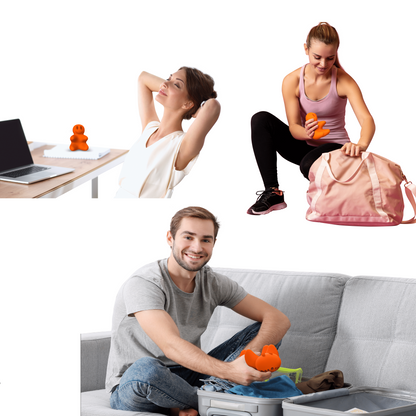 Travel size massage ball for home gym and office