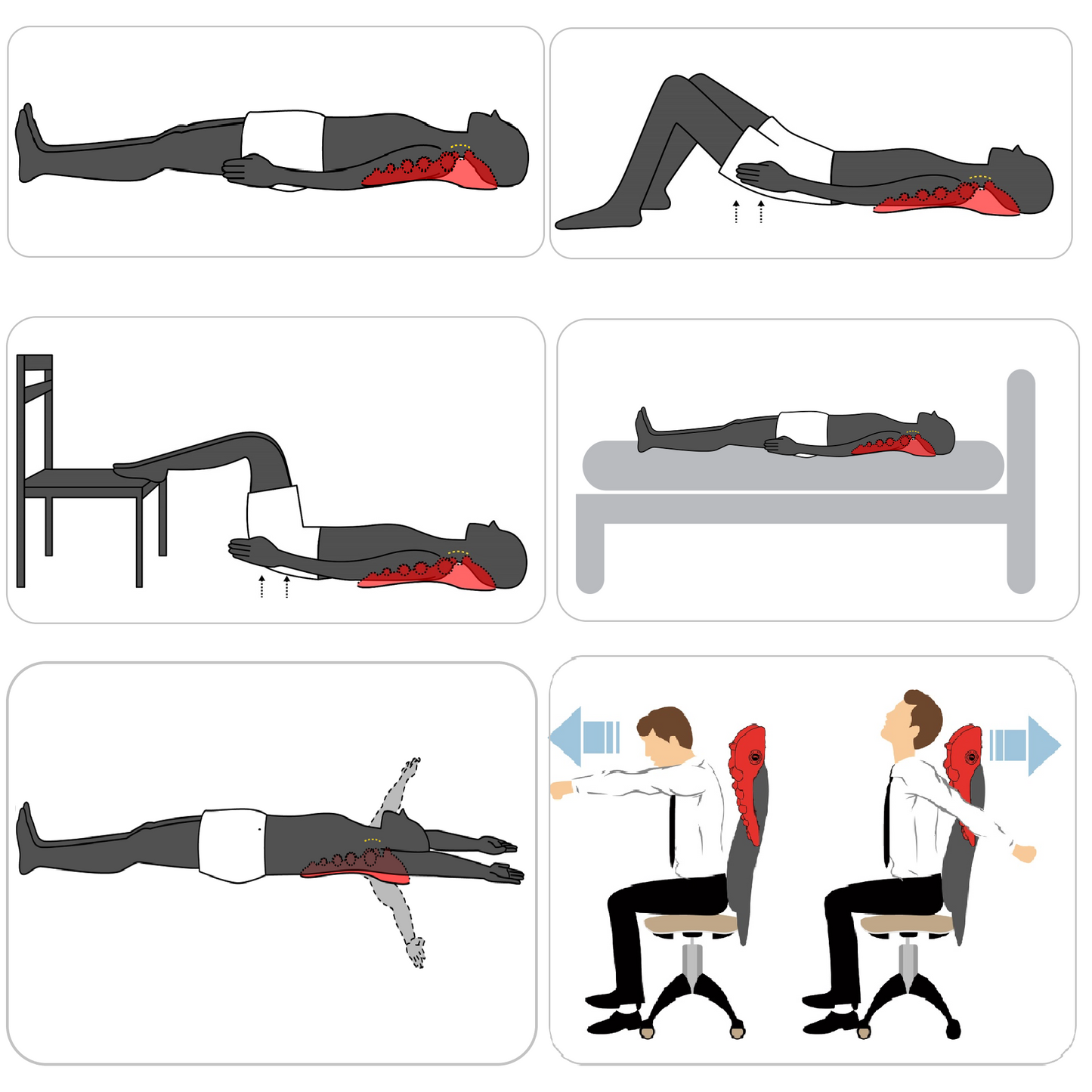 LittleMum™ Trapezius Massager nodes are predominantly located where trigger points mostly often occur. 